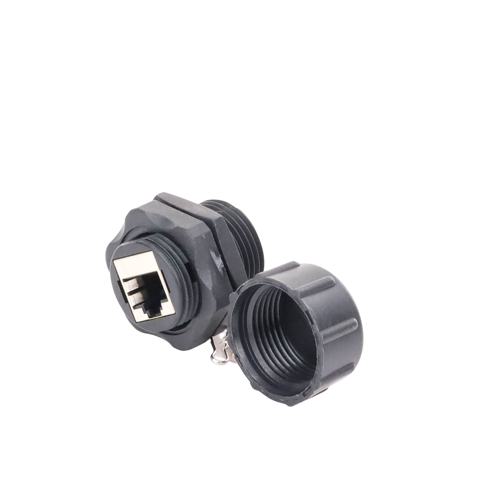 Acoplador Industrial RJ45-RJ45 Categoría 6 Blindado LinkedPro LP-C6WP-CP