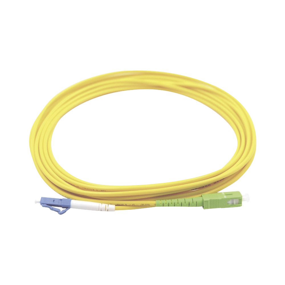 Jumper de Fibra Óptica LinkedPro LP-FO-LCU-SCA-01 Monomodo LC/UPC-SC/APC Simplex Amarillo