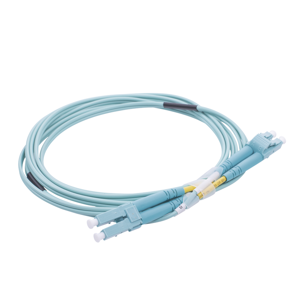 Jumper de Fibra Óptica LinkedPro LP-FOM4-LCLC-R02 Multimodo OM4 Dúplex 2 m