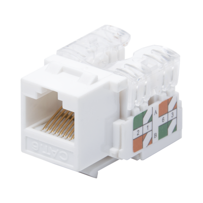 Módulo Jack Keystone Cat6 con terminación 110 LinkedPro LP-KJ-601-WH Blanco