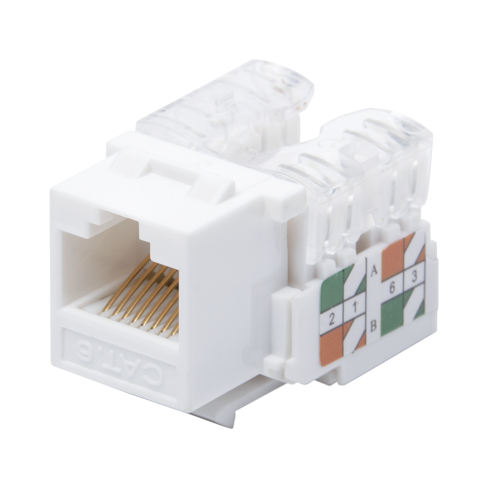 Módulo Jack Keystone Cat6 con terminación 110 LinkedPro LP-KJ-601-WH Blanco