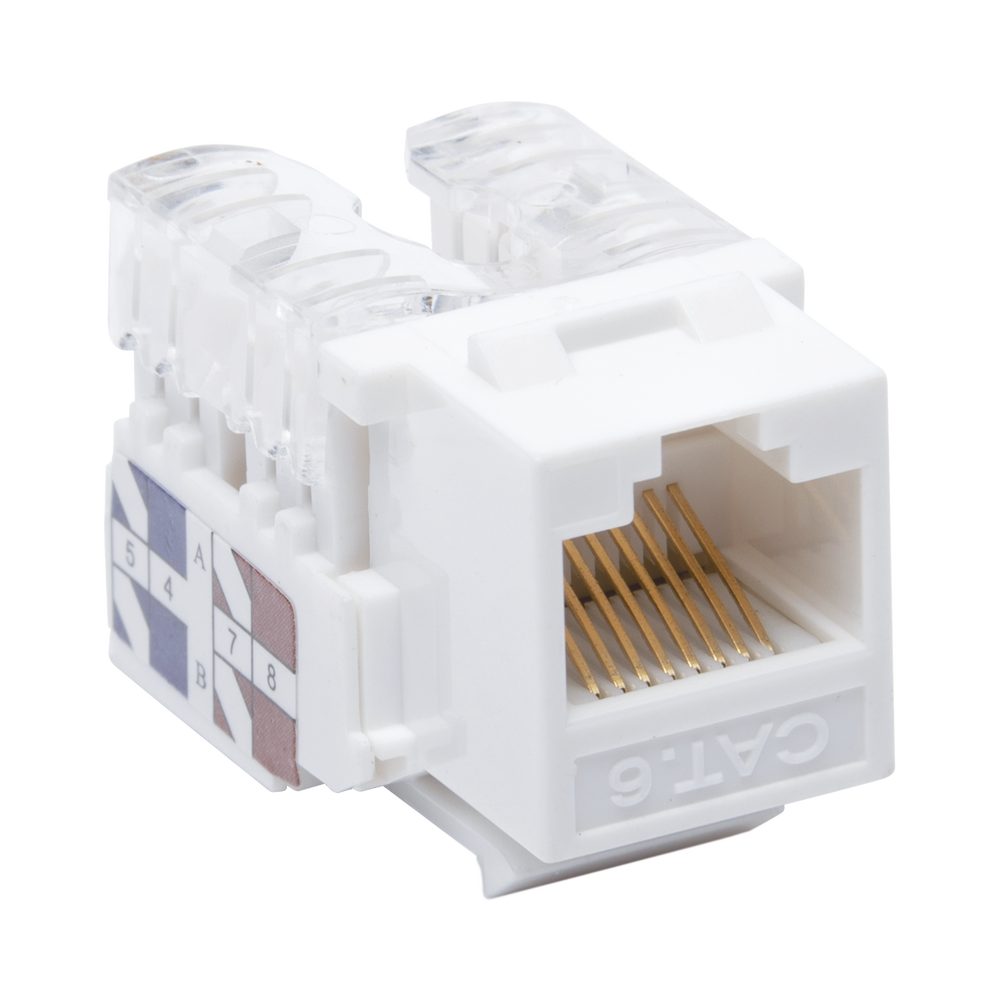 Módulo Jack Keystone Cat6 con terminación 110 LinkedPro LP-KJ-601-WH Blanco