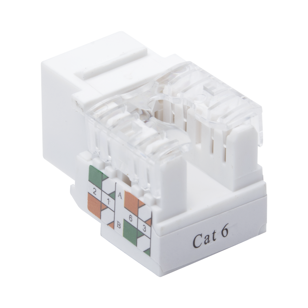Módulo Jack Keystone Cat6 con terminación 110 LinkedPro LP-KJ-601-WH Blanco