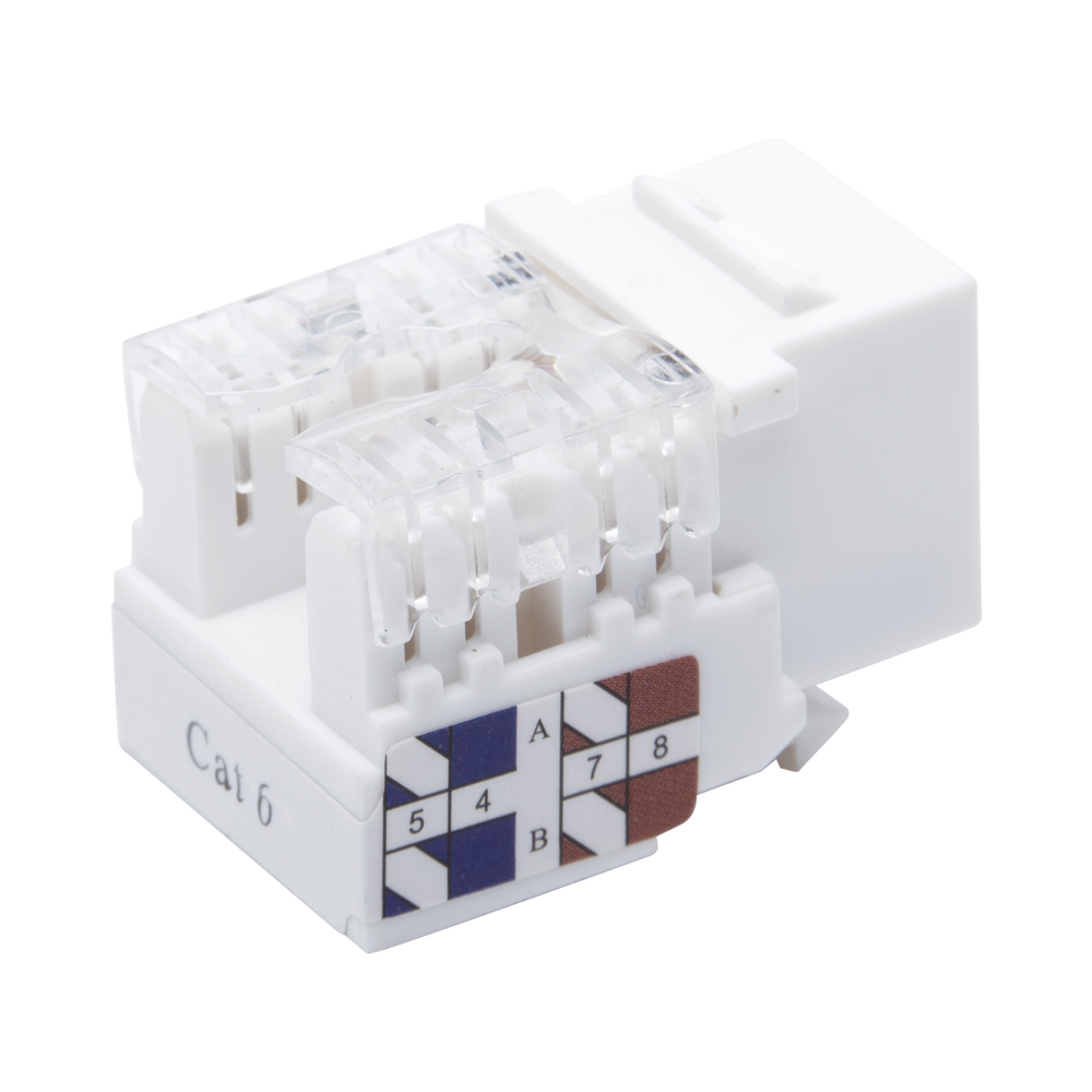 Módulo Jack Keystone Cat6 con terminación 110 LinkedPro LP-KJ-601-WH Blanco