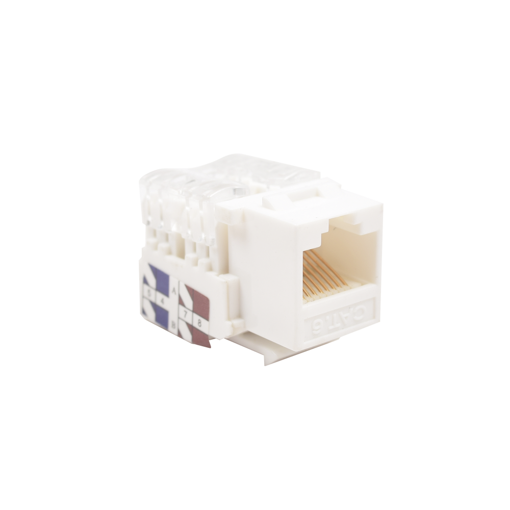 Módulo Jack Keystone Cat6 con terminación 110 LinkedPro LP-KJ-601-WH Blanco