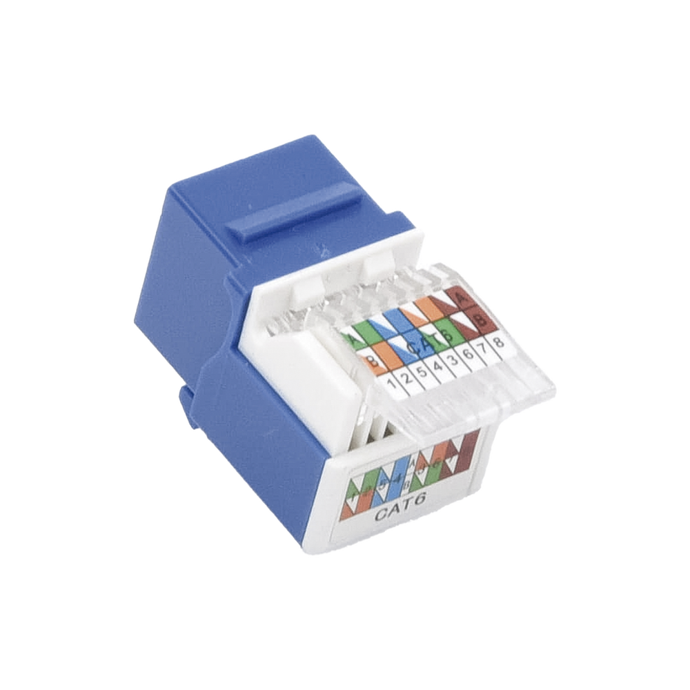 Módulo Jack Cat6 sin herramienta LinkedPro LP-KJ-610-BU Azul