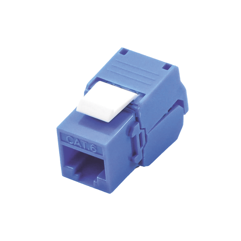 Módulo Jack Keystone Cat6 LinkedPro LP-KJ-610-TTBU Azul