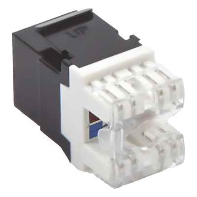 Módulo Jack Keystone Cat6 con terminación LinkedPro LP-KJ-649-BK Negro