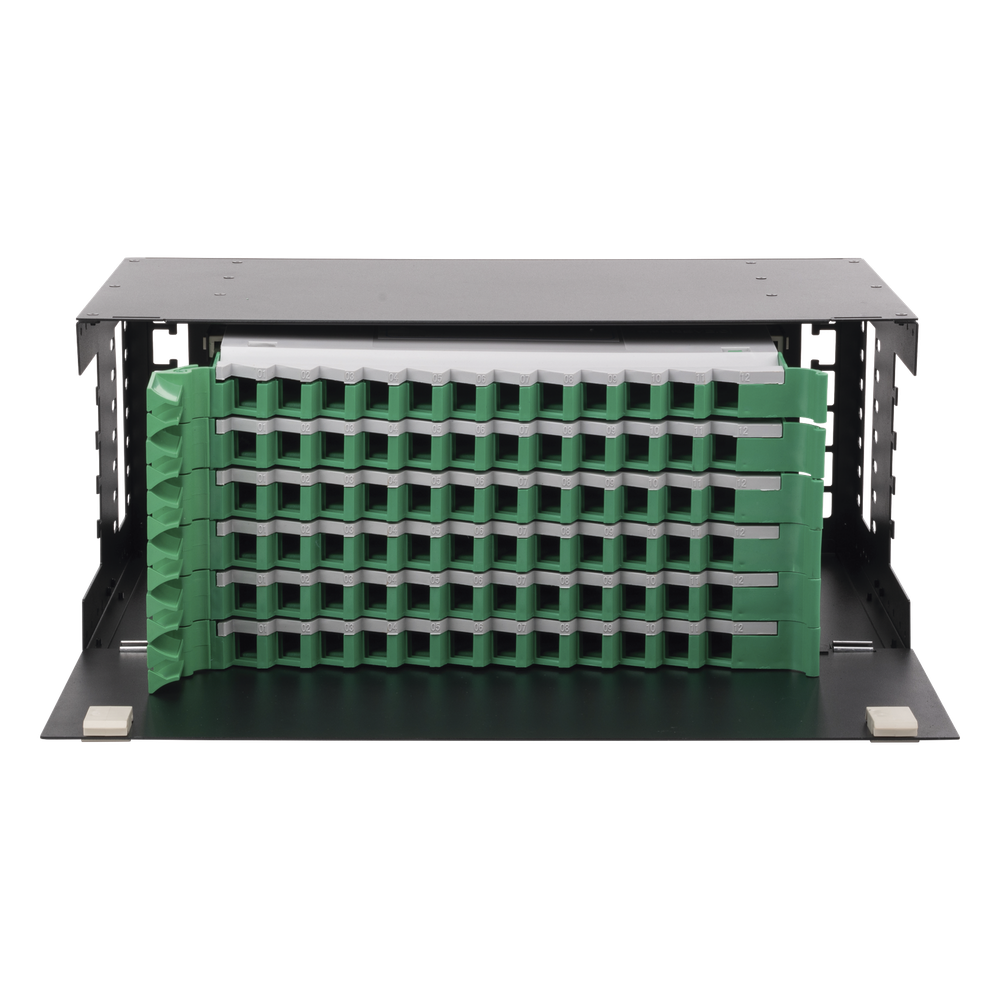 Distribuidor de Fibra Óptica con bandejas deslizables LinkedPro LP-ODF-8072 Dúplex