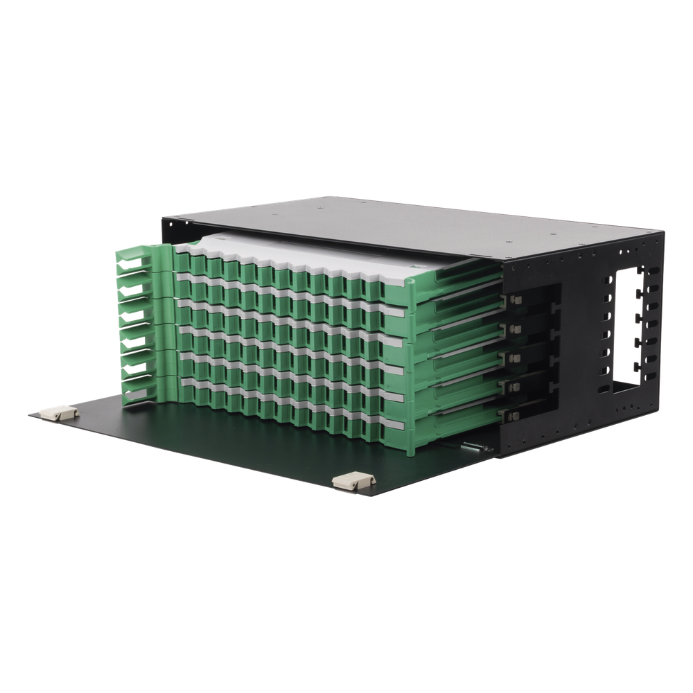 Distribuidor de Fibra Óptica con bandejas deslizables LinkedPro LP-ODF-8072 Dúplex