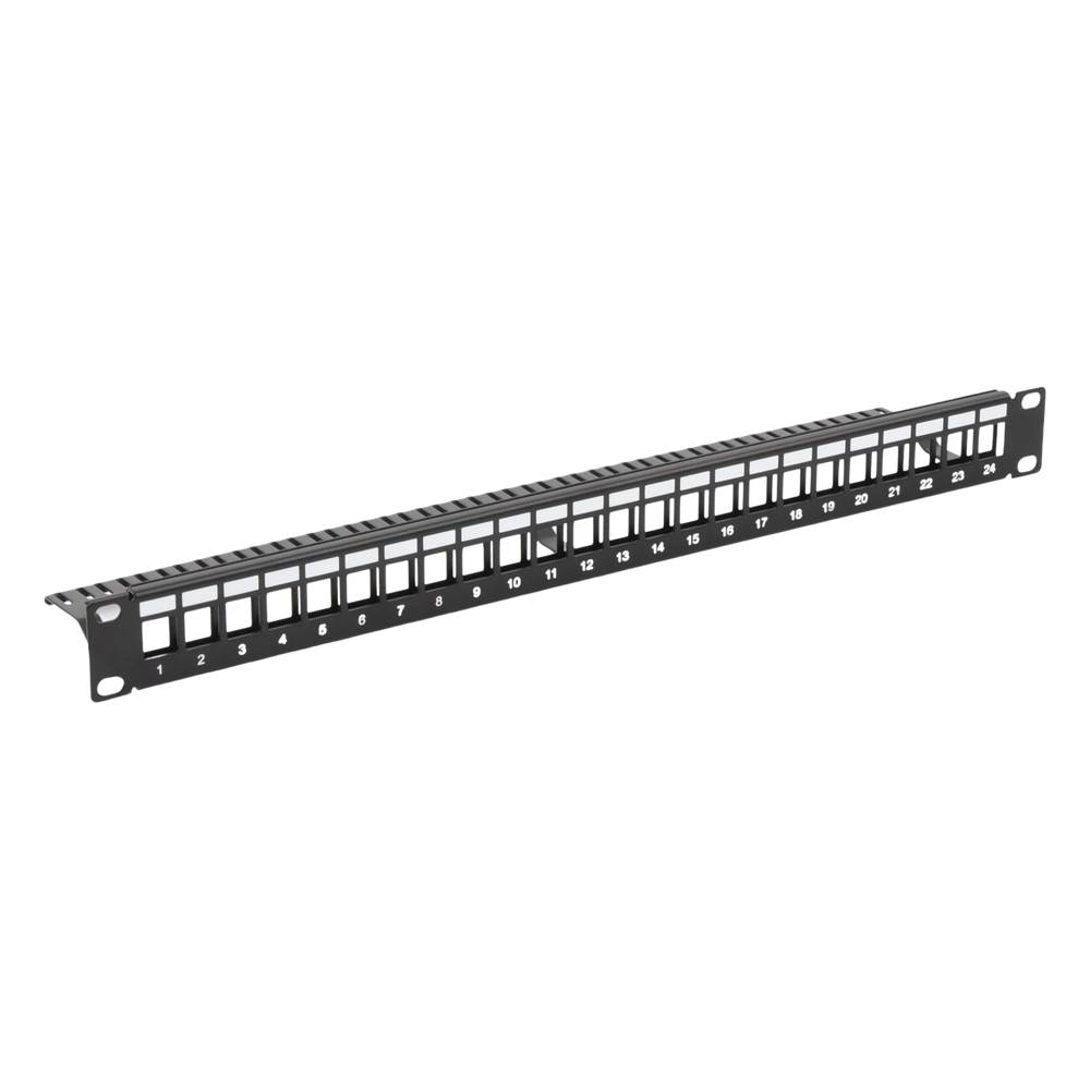 Patch panel modular sin blindaje LinkedPro LP-PP-23-UTP-BK-24P