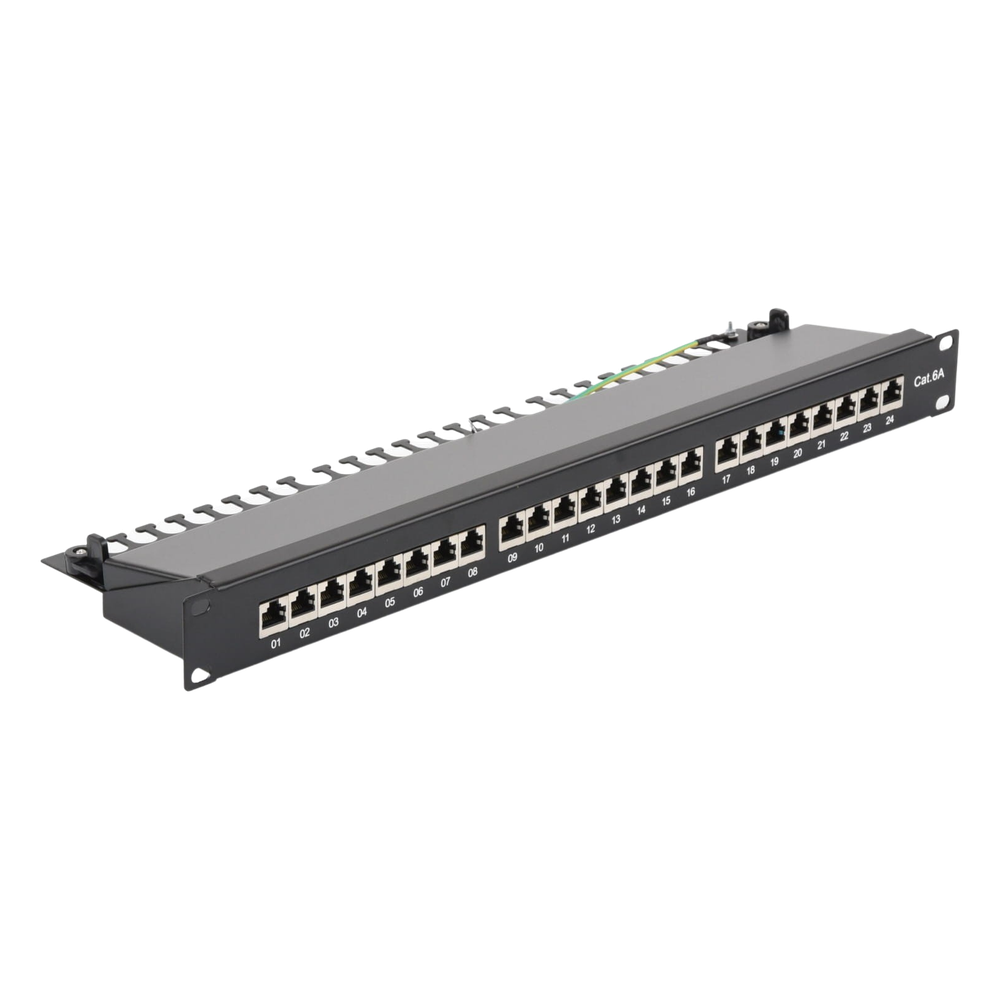 Panel de parcheo de impacto LinkedPro LP-PP-CS-6A-24P