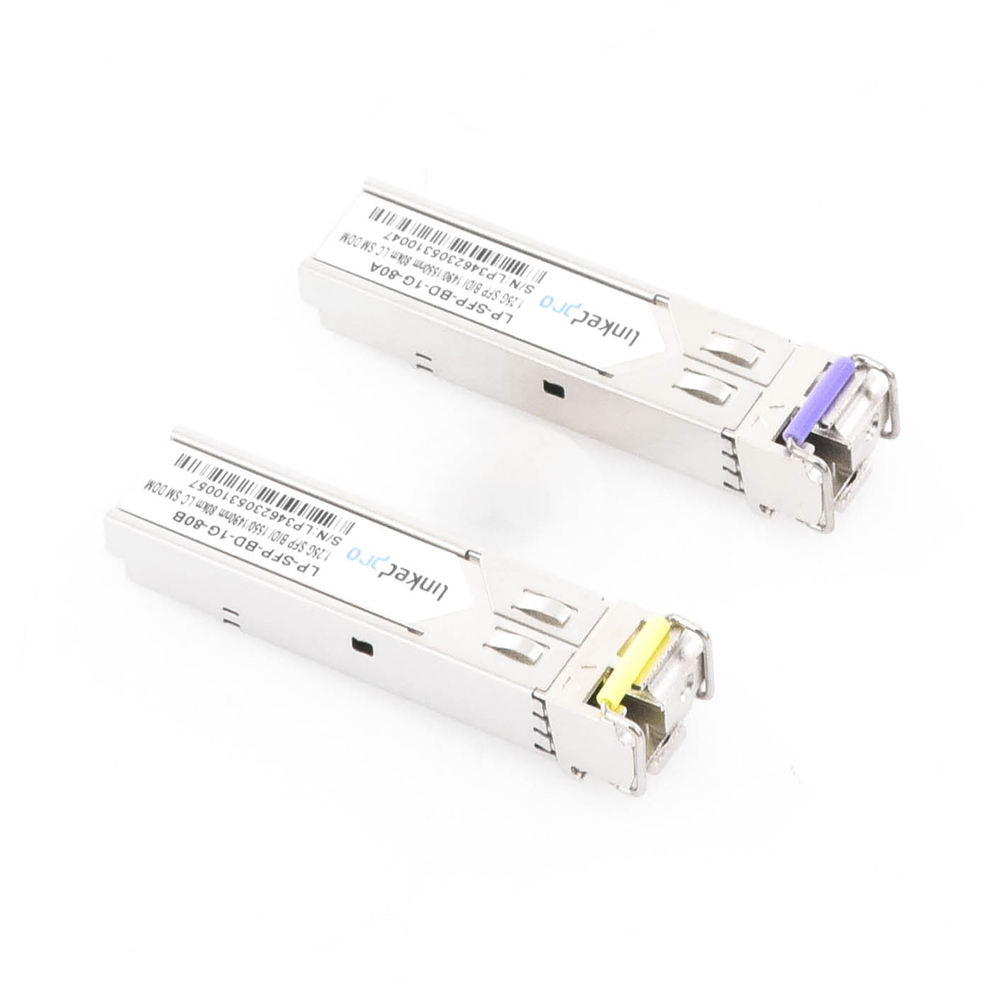 Transceptores Bidireccionales SFP LinkedPro LP-SFP-BD-1G-80 Monomodo
