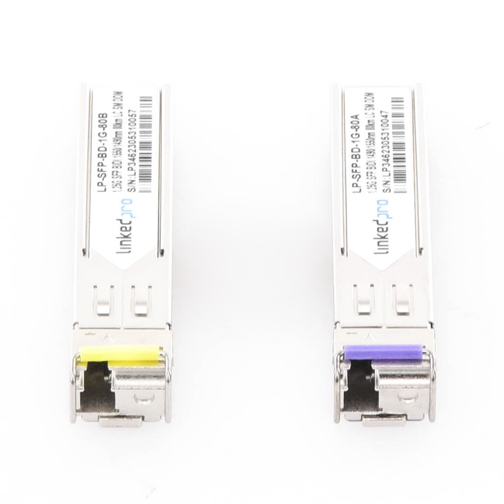 Transceptores Bidireccionales SFP LinkedPro LP-SFP-BD-1G-80 Monomodo