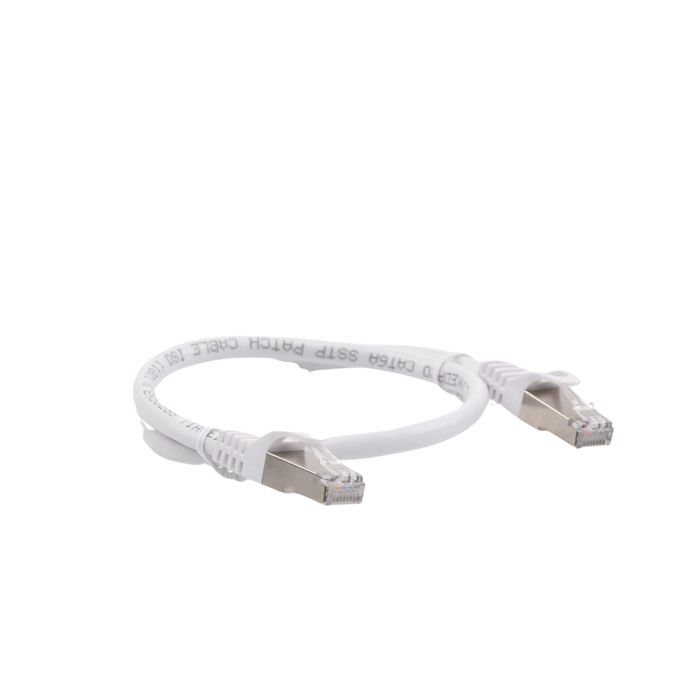 Patch Cord Cat6A 10G blindado 0.5M LinkedPro LP-STP6A050WH 0.5 m Blanco