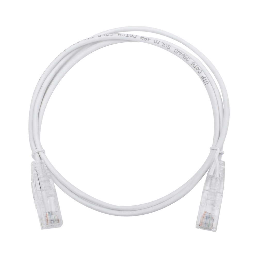 Cable de Parcheo Slim UTP Cat6 LinkedPro LP-UT6-100-WH28 Blanco