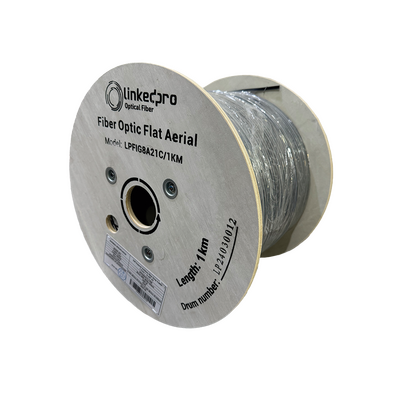 Carrete de 1 km de Fibra Óptica LinkedPro LPFIG8A21C/1KM Monomodo Negro