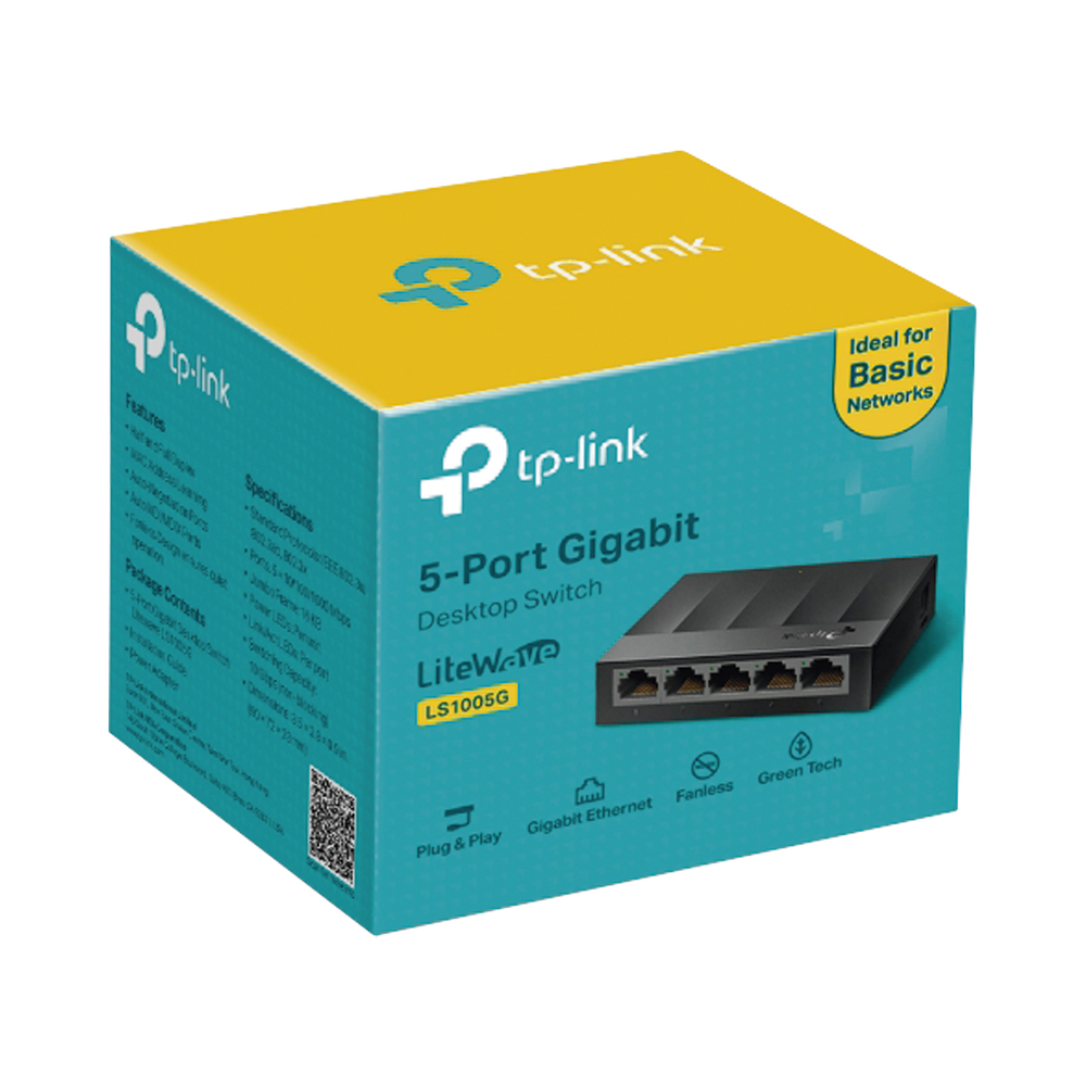 Switch para escritorio 5 puertos 10 TP-Link LS1005G