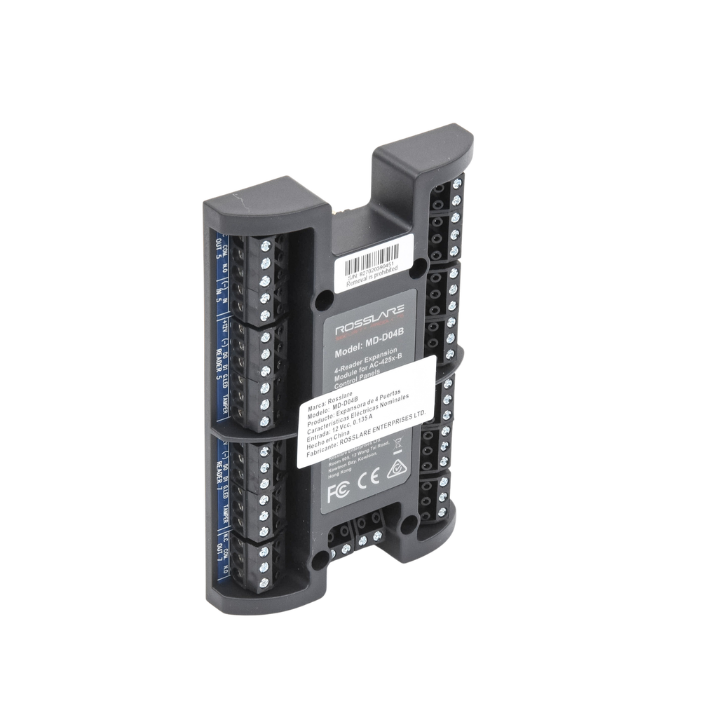 Módulo Expansor de 4 Lectoras Rosslare Security Products MD-D04B