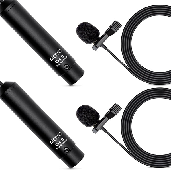 Micrófono Inalámbrico Movo XLR Dual Omni Lavalier Microphone - vista 2