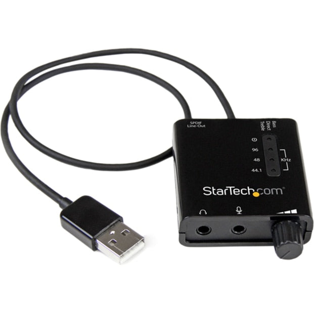Micrófono StarTech.com StarTech USB Sound Card w/ SPDIF Digital Audio & Stereo Mic - vista 2