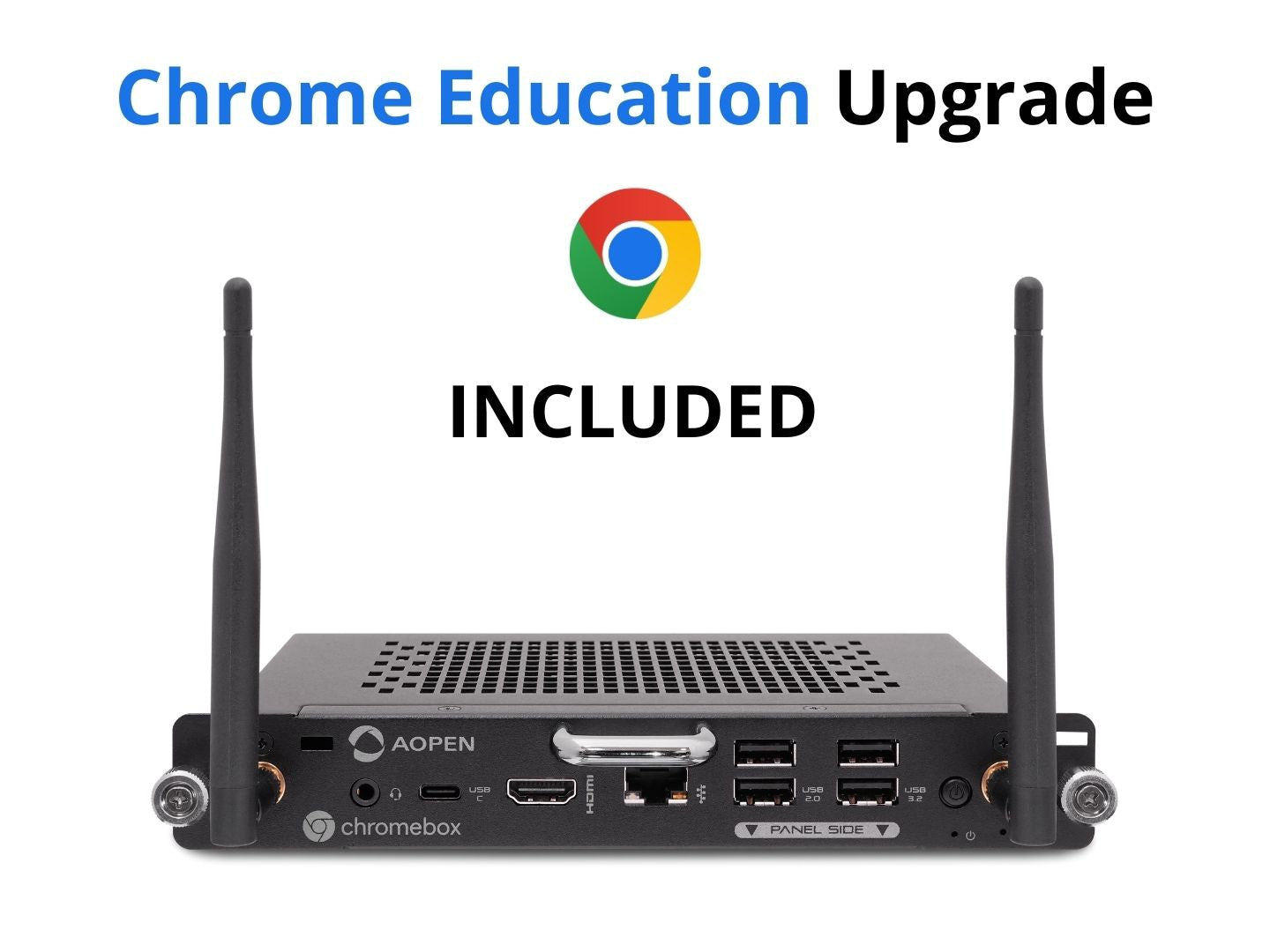 Mini PC AOPEN Chromebox OPS BP5130, Intel Core i3 13th, 8GB DDR4, 256 GB SSD - vista 1