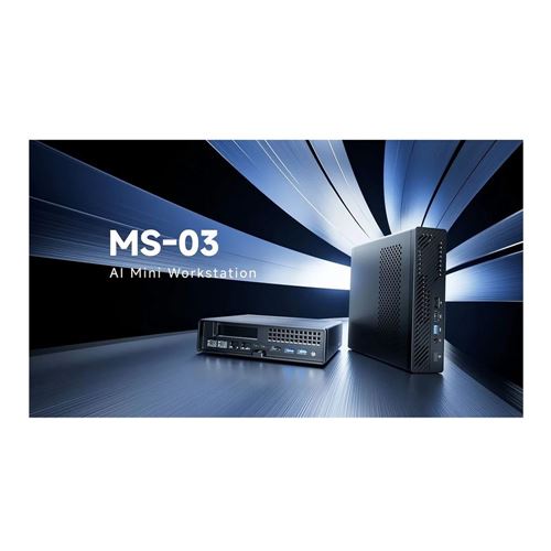 Mini PC Minisforum MS-03-S336H — vista lateral