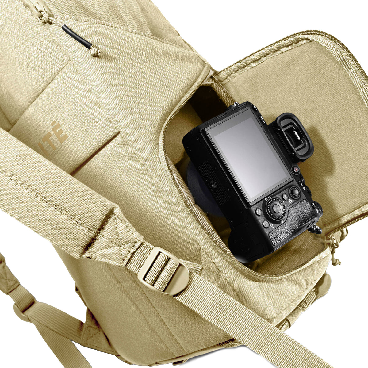 Mochila Brevite The Jumper (Boulder Beige, 18L) - vista trasera