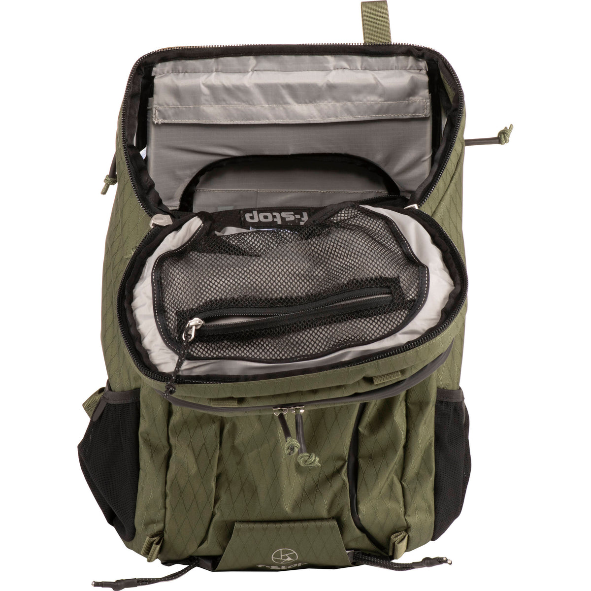 Mochila f-stop AJNA DuraDiamond 37L Travel & Adventure Photo Bundle (Cypress Verde) - detalle