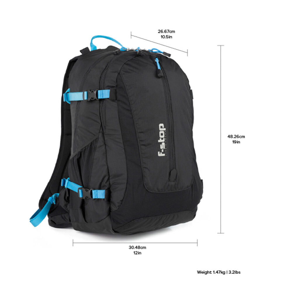 Mochila f-stop Guru UL (Negro/Azul, 25L) - contenido de la caja