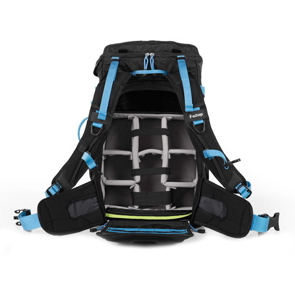 Mochila f-stop Kashmir UL 30L Essentials Bundle (Negro/Azul) - vista frontal