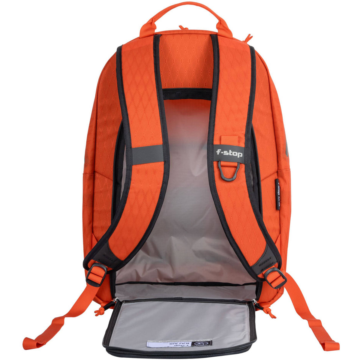 Mochila f-stop Rju Air 18L con Chico Shallow ICU (Rojo Magma) - vista trasera