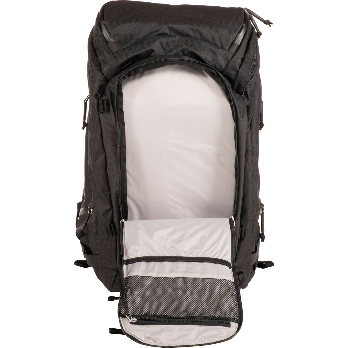 Mochila f-stop TILOPA 50L DuraDiamond Travel & Adventure Bundle (Negro Anthracite) - vista trasera