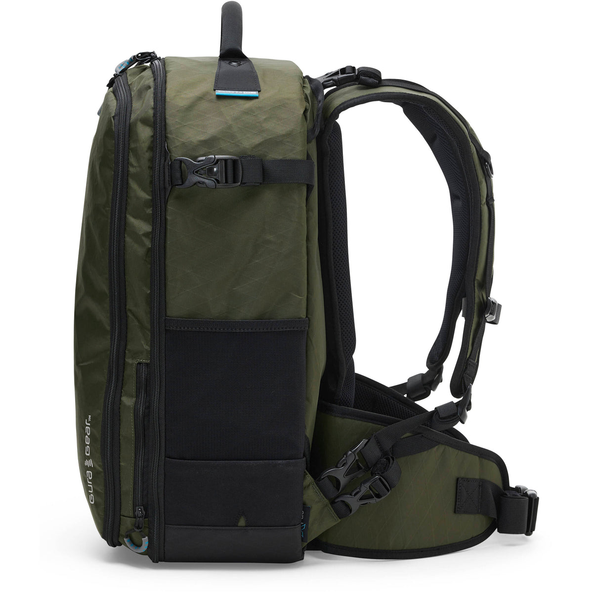 Mochila Gura Gear Kiboko 2.0 (Forest Verde, 30L+) - puertos y conexiones