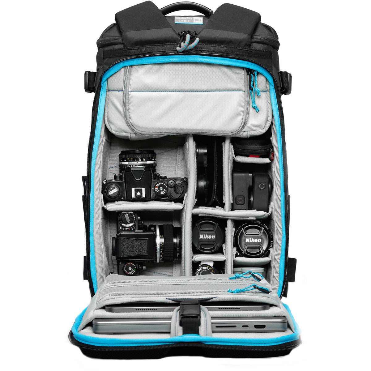 Mochila Gura Gear Kiboko City Classic (Negro, 18L+) - puertos y conexiones