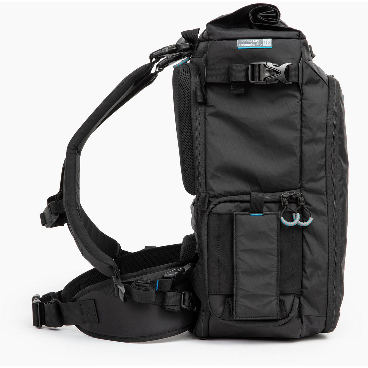 Mochila Gura Gear Kiboko City Commuter Pro (Negro, 26L+) - vista lateral