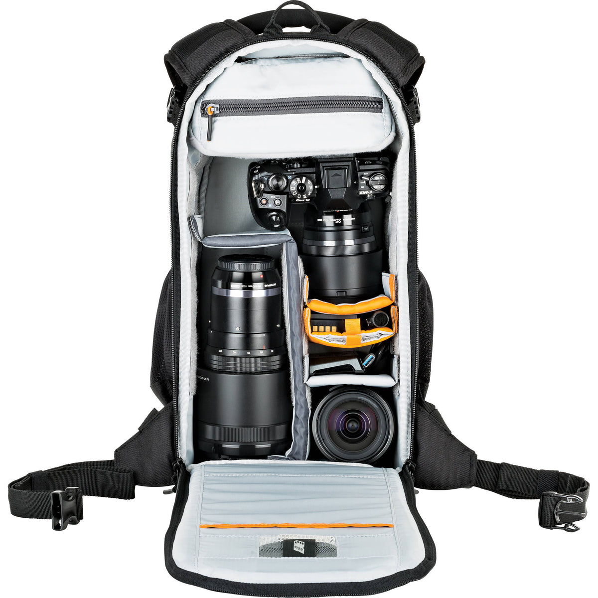 Mochila Lowepro Flipside 200 AW II (Negro) - vista lateral