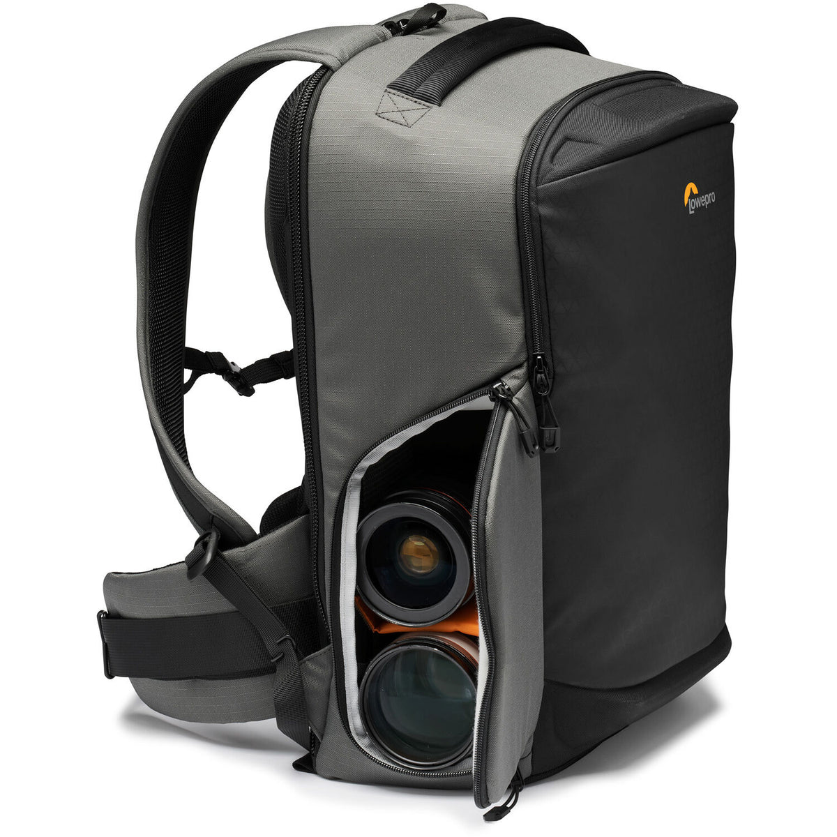 Mochila Lowepro Flipside 400 AW III (Gris) - puertos y conexiones
