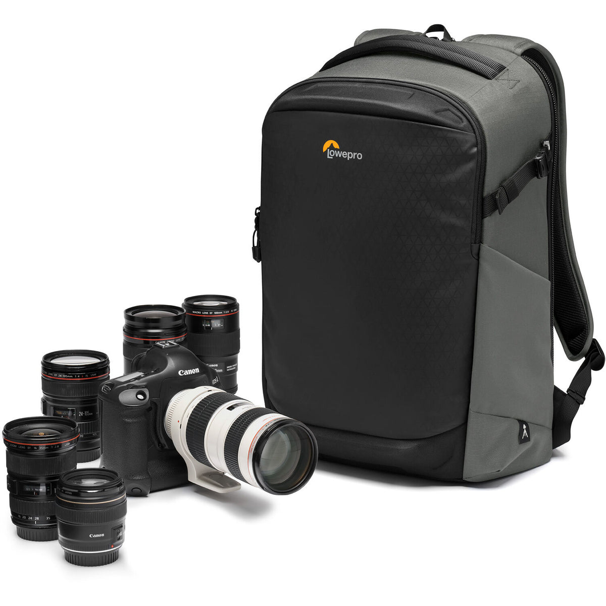 Mochila Lowepro Flipside 400 AW III (Gris) - en uso