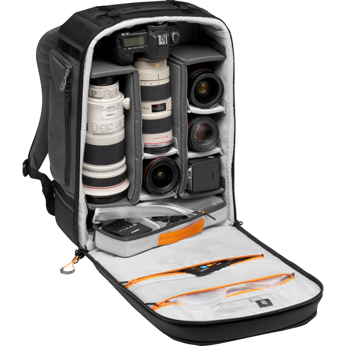 Mochila Lowepro Pro Trekker BP 450 AW II (Negro, 32L) - vista lateral