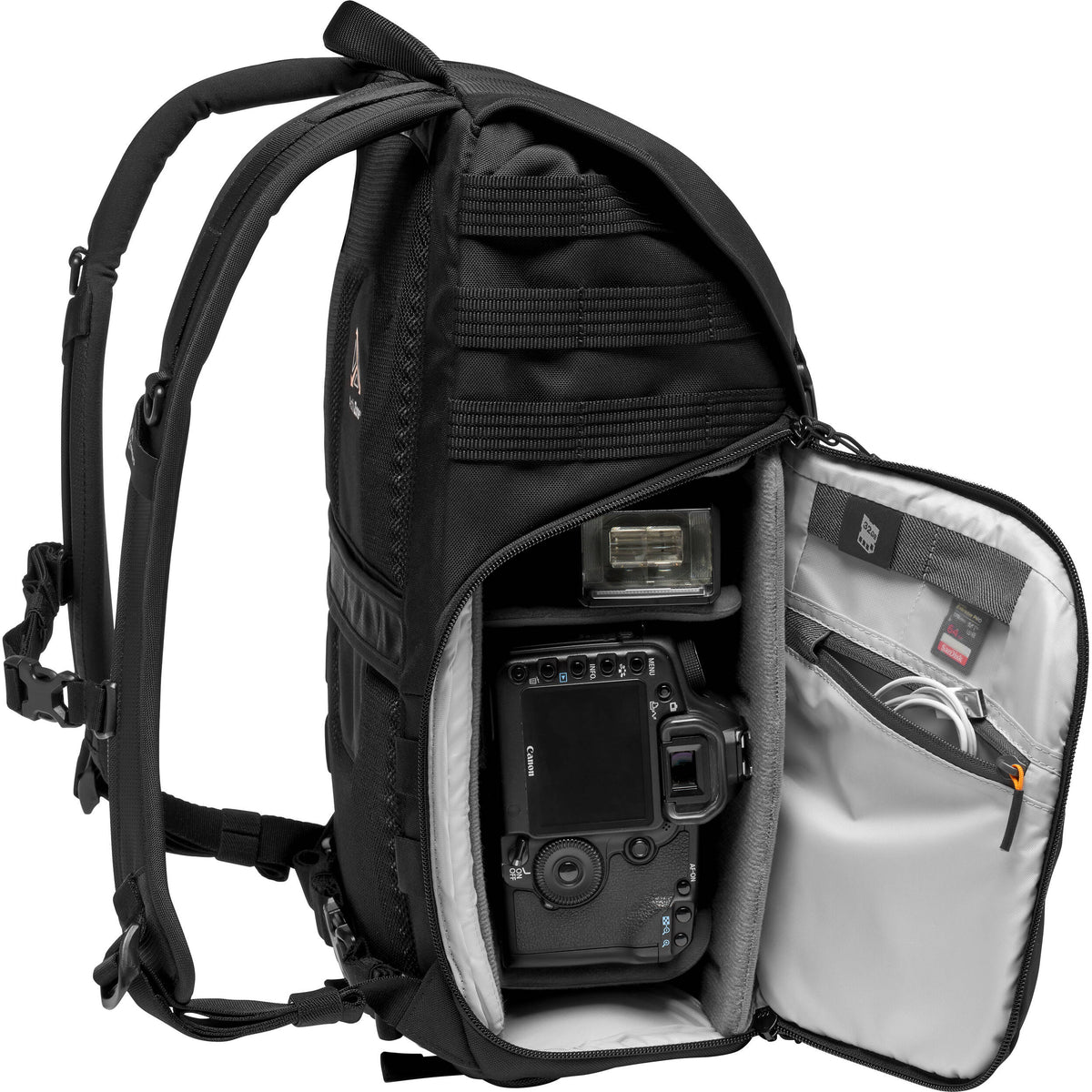 Mochila Lowepro ProTactic BP 300 AW II y Laptop (Negro) - puertos y conexiones