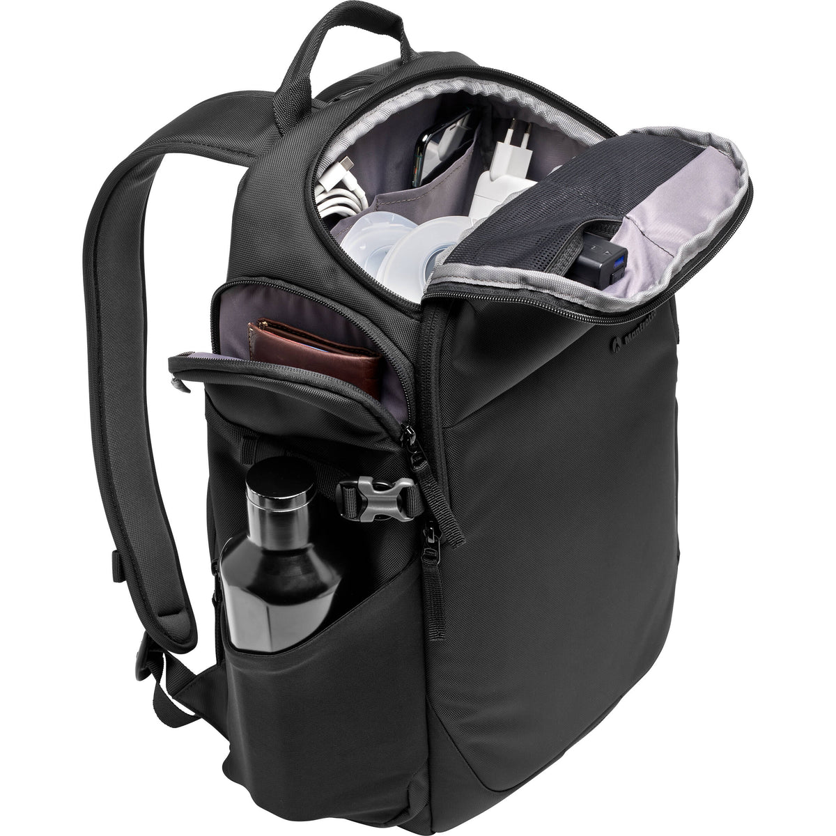 Mochila Manfrotto Advanced Befree III 25L (Negro) - puertos y conexiones