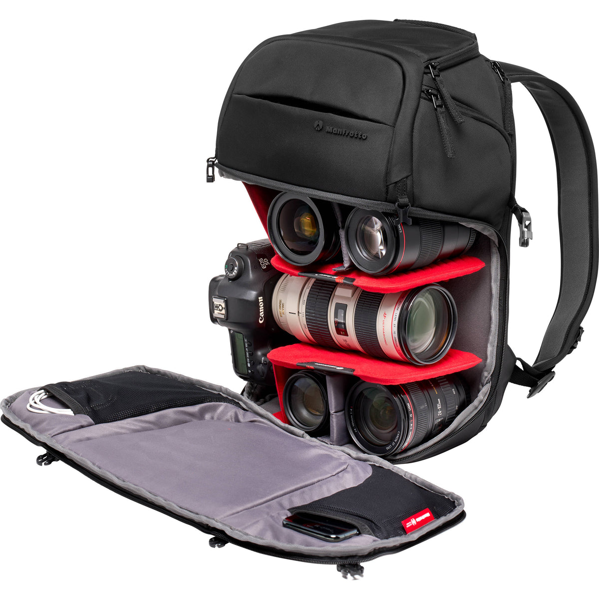Mochila Manfrotto Advanced Fast III (Negro, 18.5L) - vista trasera
