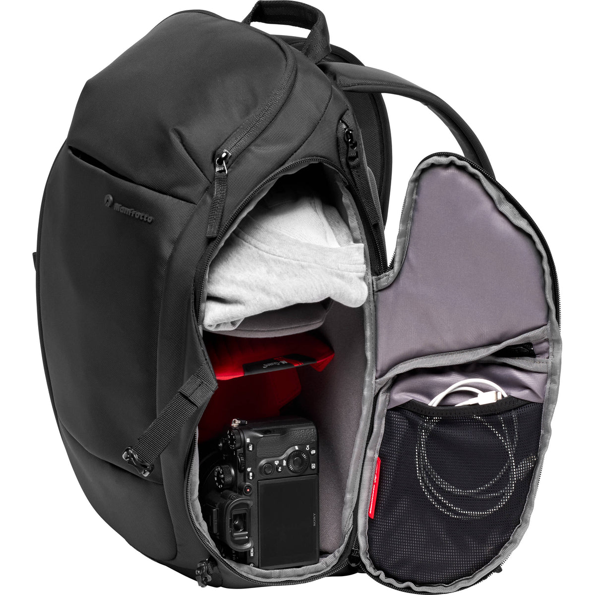 Mochila Manfrotto Advanced Travel III 24L (Negro) - vista lateral