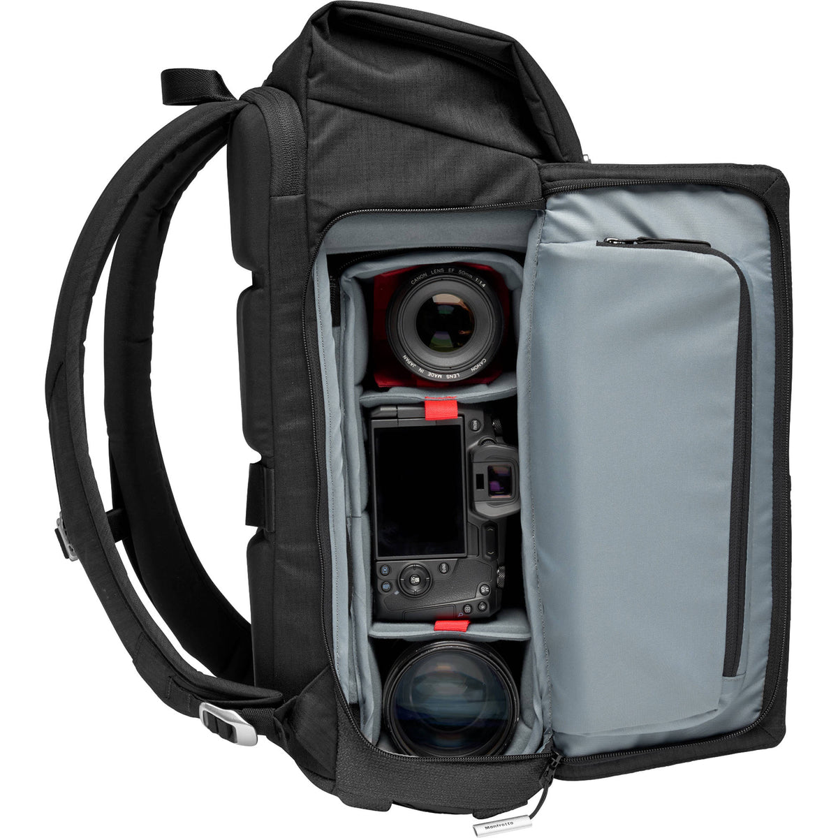 Mochila Manfrotto Chicago 50 (Mediano, Dark Gris) - puertos y conexiones