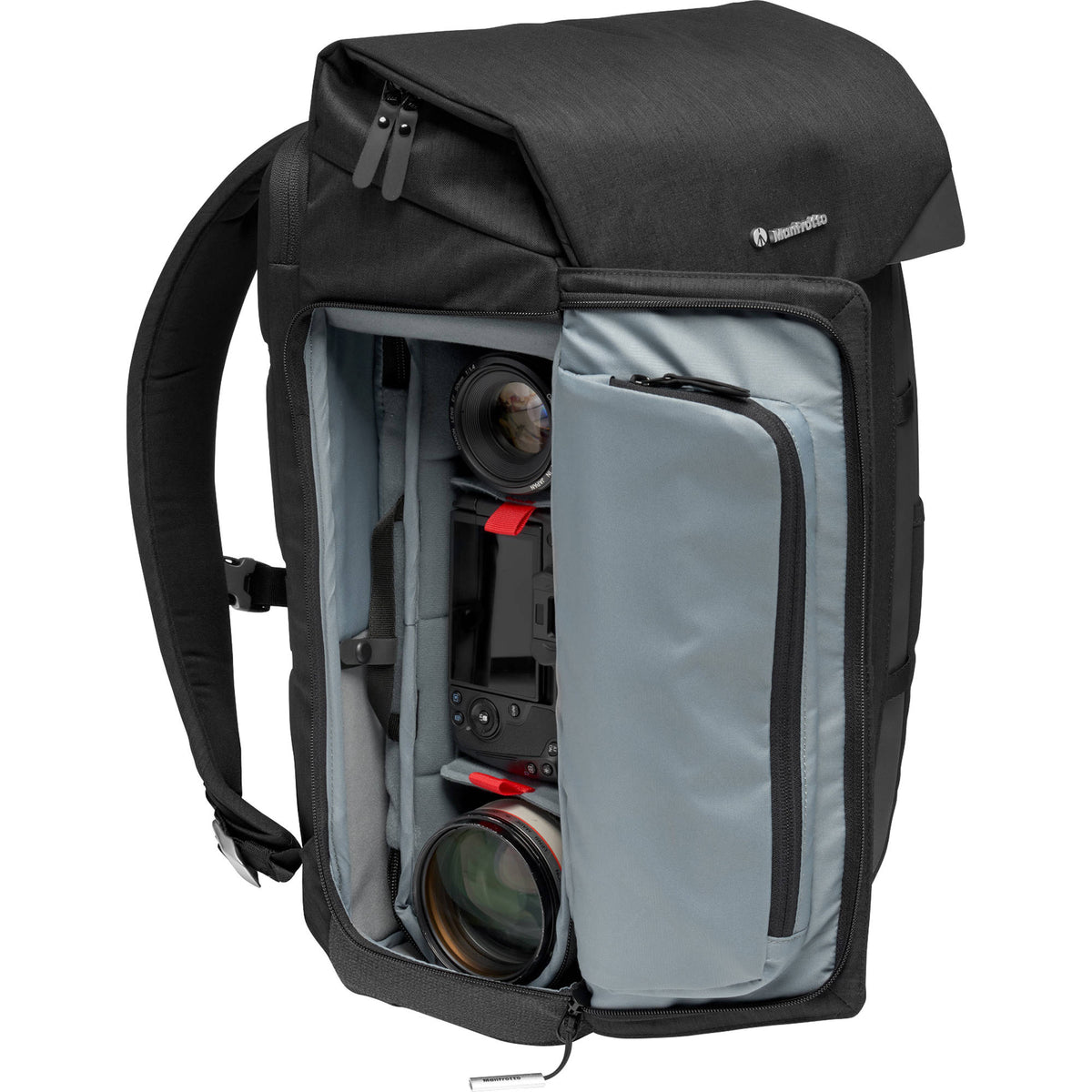 Mochila Manfrotto Chicago 50 (Mediano, Dark Gris) - en uso