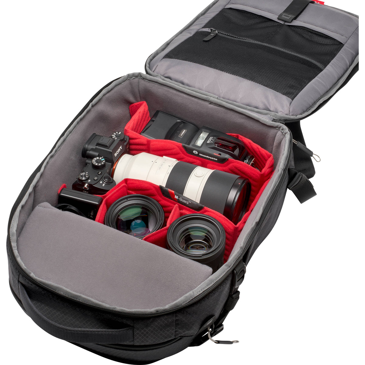 Mochila Manfrotto Pro Light Backloader 19L (Chico) - puertos y conexiones