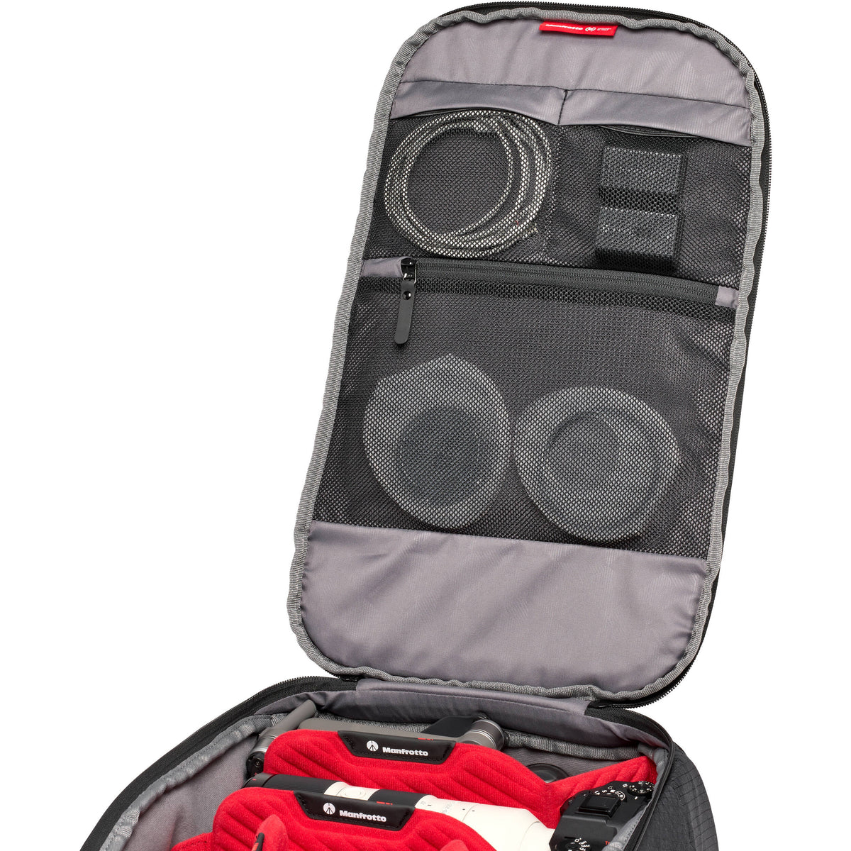 Mochila Manfrotto Pro Light Front Loader 24.5L (Mediano) - puertos y conexiones