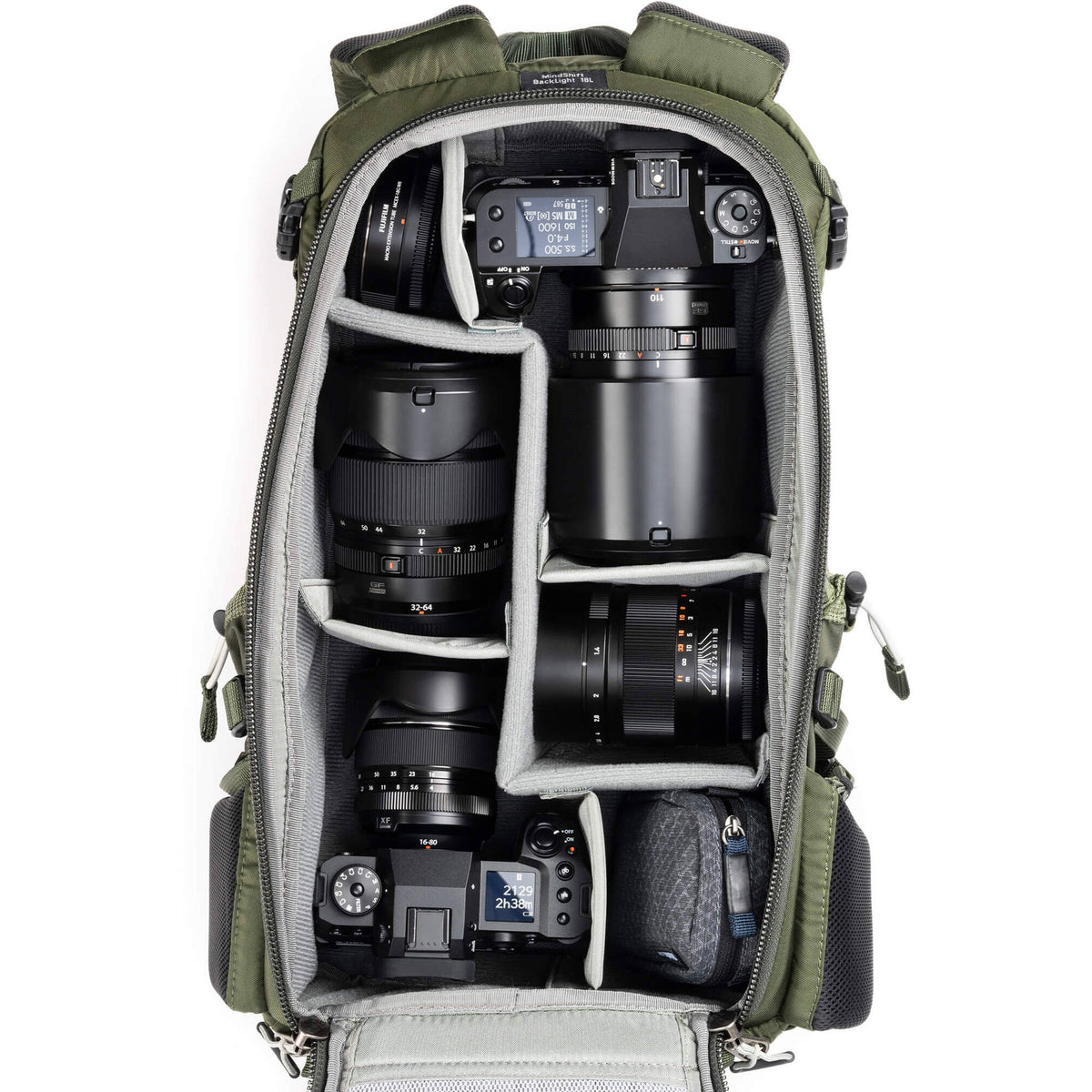 Mochila MindShift Gear Backlight (Montane Verde, 18L) - vista lateral