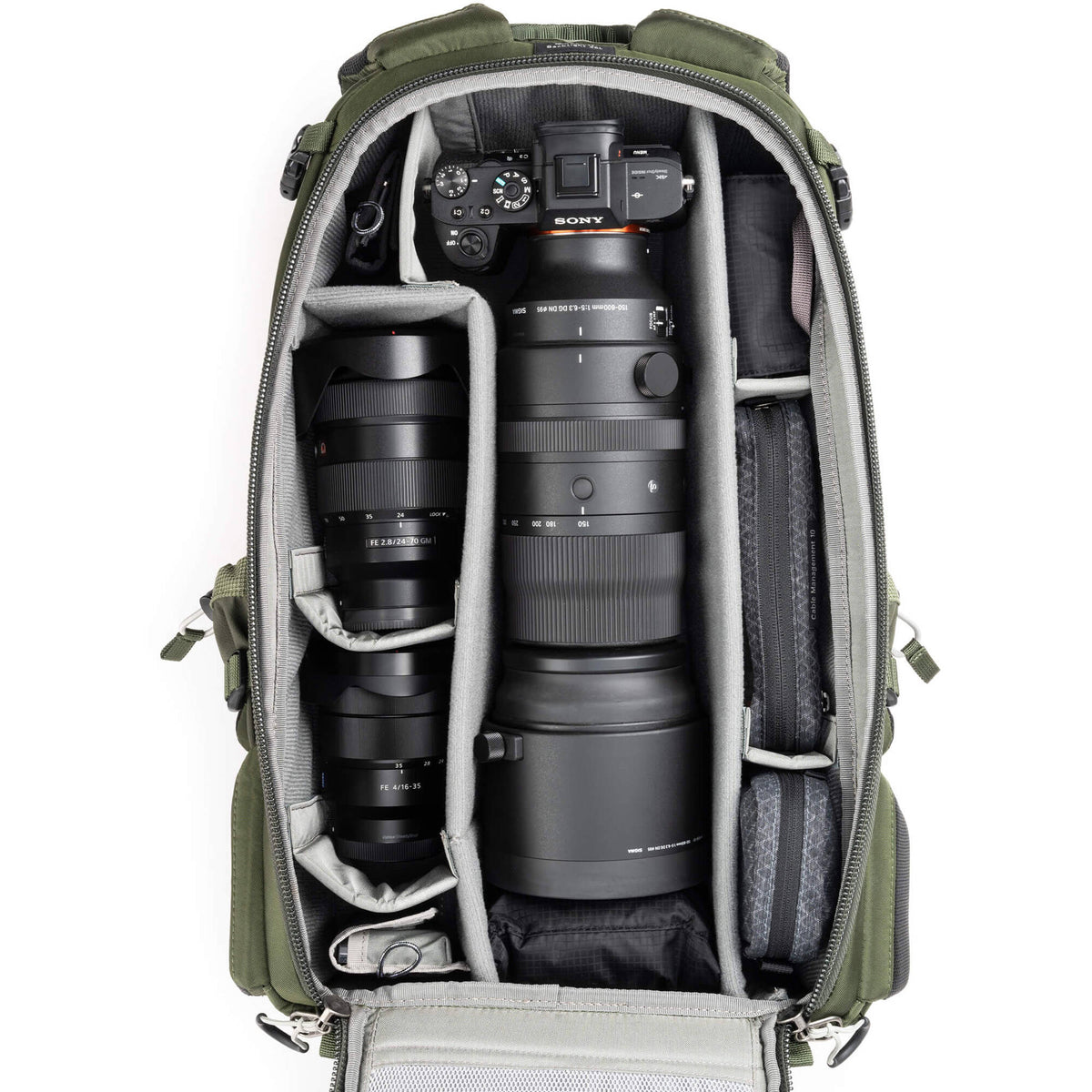 Mochila MindShift Gear Backlight (Slate Negro, 26L) - vista lateral